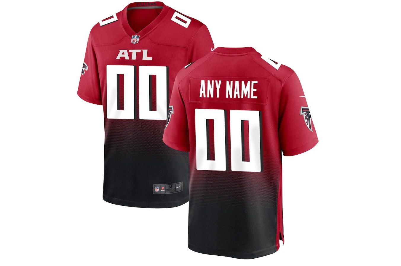 Men Atlanta Falcons Nike Red Alternate Custom Game NFL Jersey-0